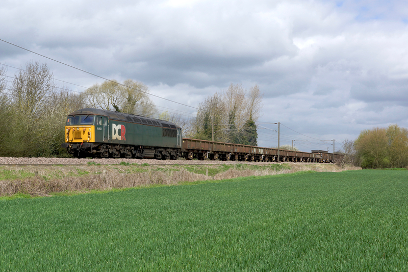 56303 passes Meldreth working the 6M06 1123 Barrington Unloading Pad - Willesden DC Rail Sidings on 16th April 2018. Photo copyright: David Smith.