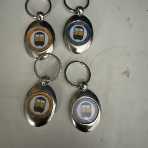 Celebrating 50 Years Trolley Coin Key Ring